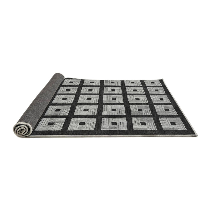 Sideview of Abstract Gray Modern Rug, abs1629gry