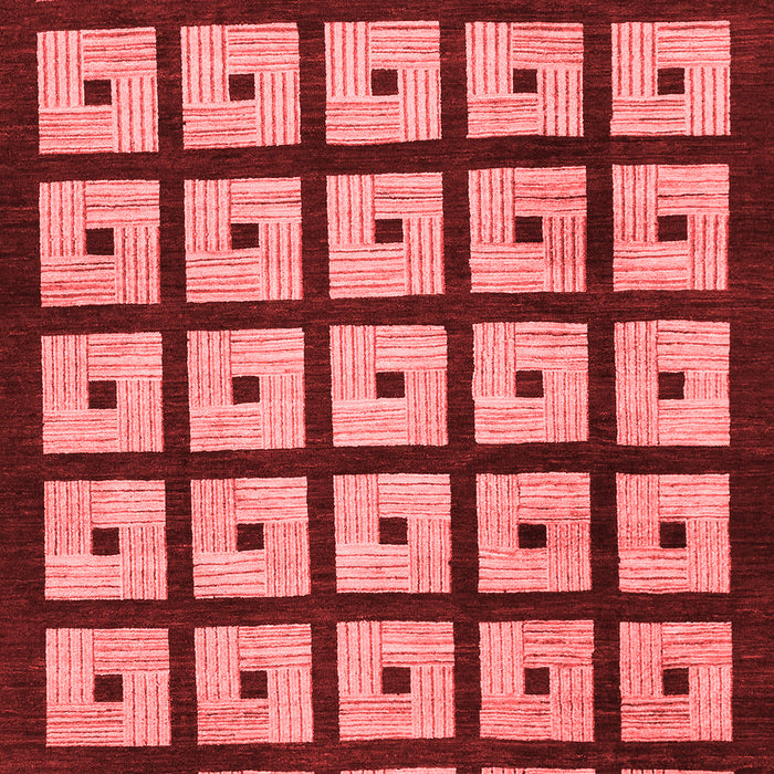 Abstract Red Modern Area Rugs