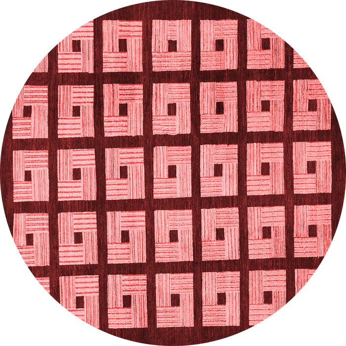 Machine Washable Abstract Red Modern Rug, wshabs1629red