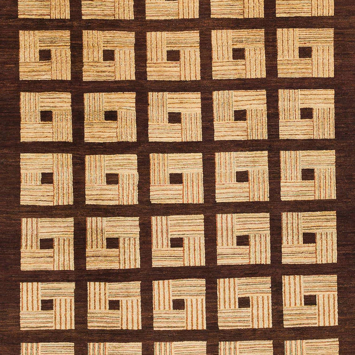 Machine Washable Abstract Orange Rug, wshabs1629