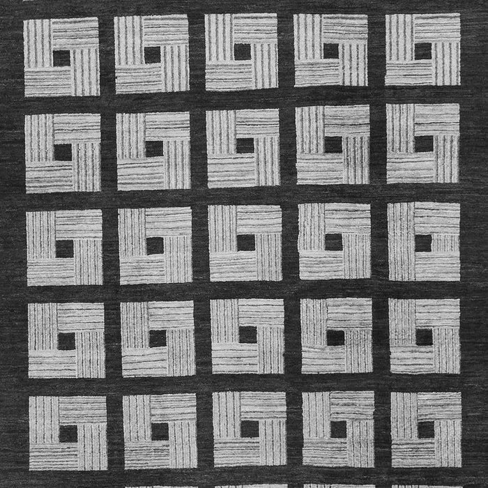 Machine Washable Abstract Gray Modern Rug, wshabs1629gry