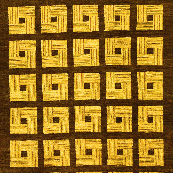 Abstract Yellow Modern Rug, abs1629yw