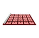 Modern Red Washable Rugs