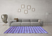 Machine Washable Abstract Blue Modern Rug in a Living Room, wshabs162blu