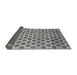 Sideview of Abstract Gray Modern Rug, abs162gry