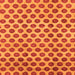 Square Machine Washable Abstract Orange Modern Area Rugs, wshabs162org