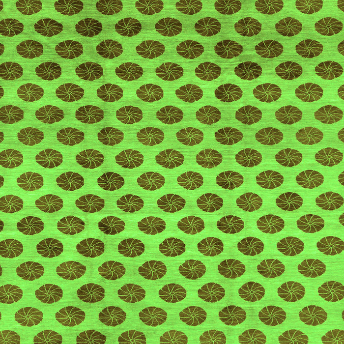 Square Machine Washable Abstract Green Modern Area Rugs, wshabs162grn