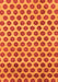 Machine Washable Abstract Orange Modern Area Rugs, wshabs162org