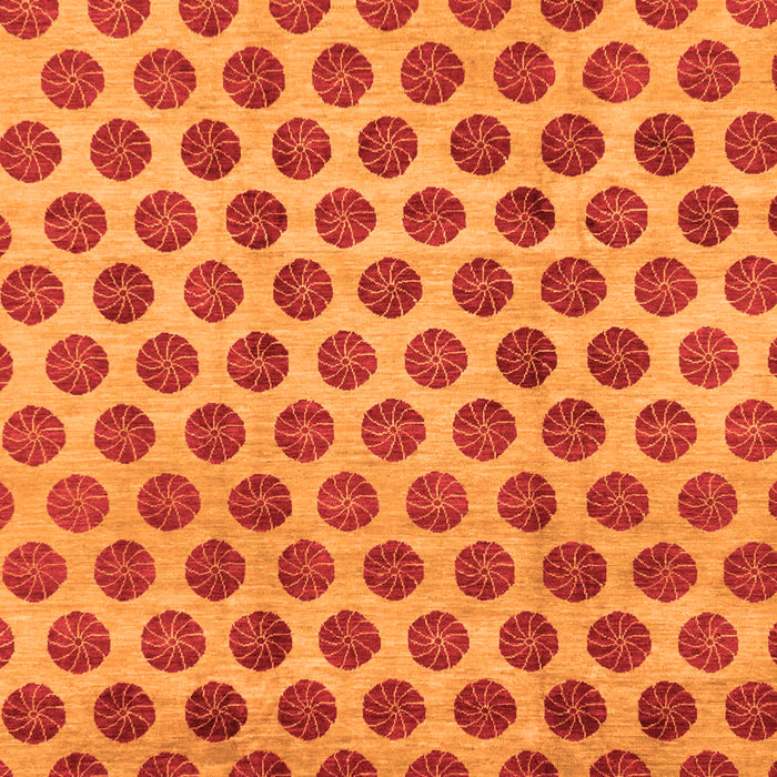 Machine Washable Abstract Orange Modern Area Rugs, wshabs162org
