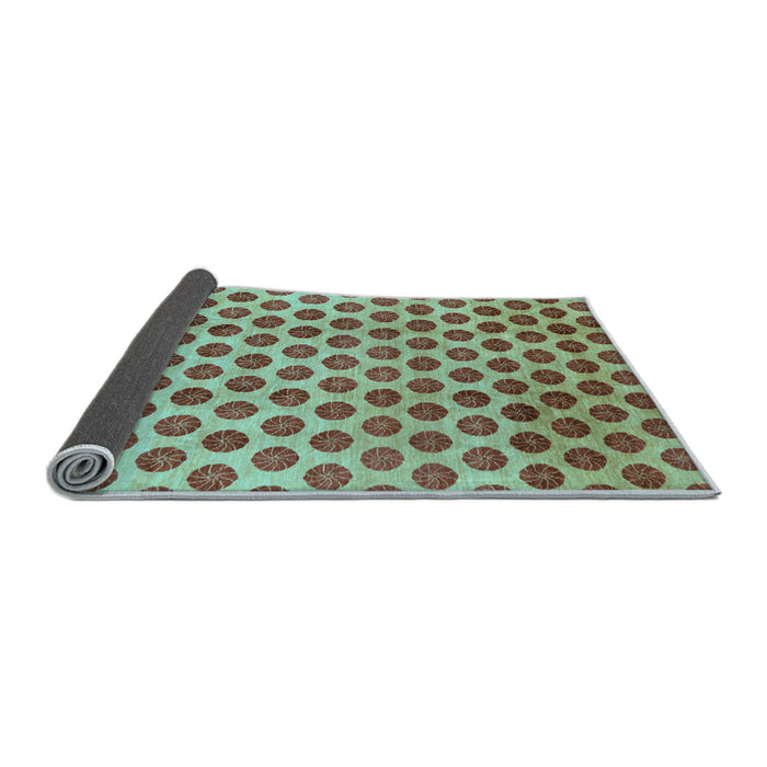 Sideview of Abstract Light Blue Modern Rug, abs162lblu