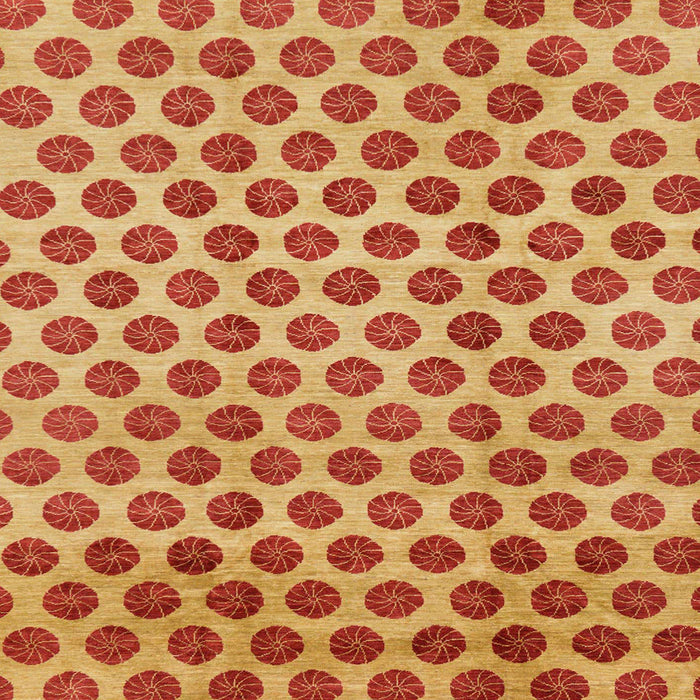 Square Abstract Orange Modern Rug, abs162