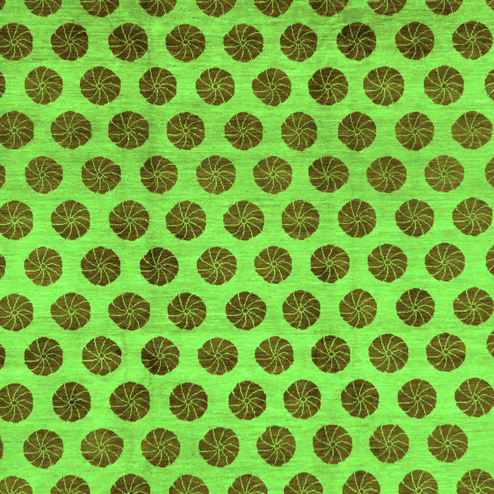 Machine Washable Abstract Green Modern Area Rugs, wshabs162grn