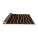 Sideview of Abstract Sangria Brown Modern Rug, abs1630