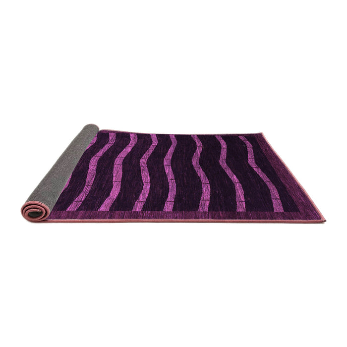Sideview of Abstract Purple Modern Rug, abs1630pur