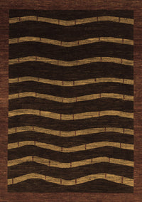 Abstract Brown Modern Rug, abs1630brn