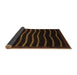 Sideview of Abstract Brown Modern Rug, abs1630brn