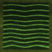 Square Abstract Green Modern Rug, abs1630grn