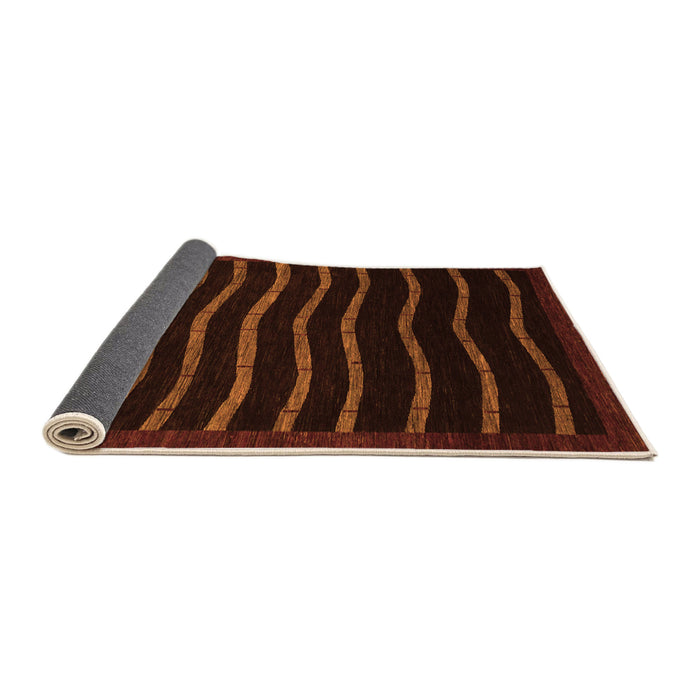 Sideview of Abstract Orange Modern Rug, abs1630org