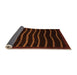 Sideview of Abstract Orange Modern Rug, abs1630org