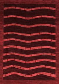 Abstract Red Modern Rug, abs1630red