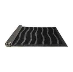 Sideview of Abstract Gray Modern Rug, abs1630gry