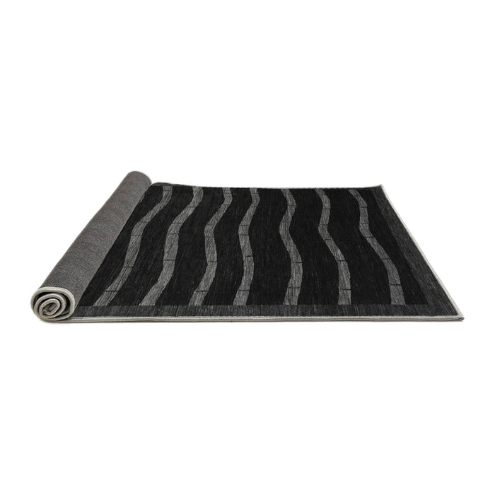 Sideview of Abstract Gray Modern Rug, abs1630gry