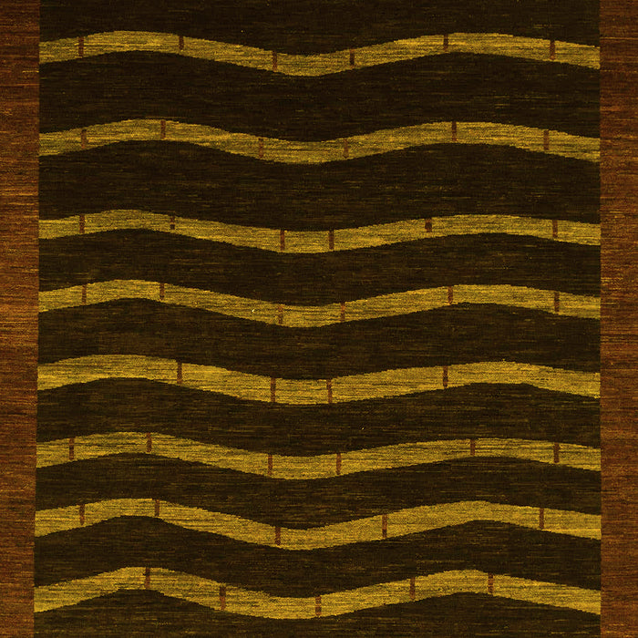 Abstract Yellow Modern Rug, abs1630yw