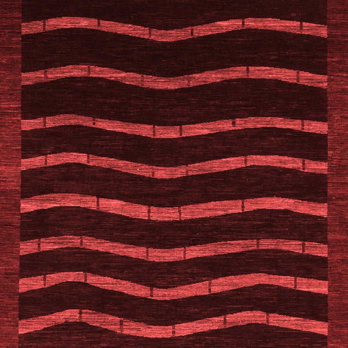 Machine Washable Abstract Red Modern Rug, wshabs1630red