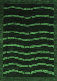 Abstract Emerald Green Modern Rug, abs1630emgrn