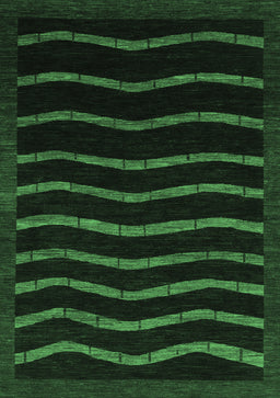 Abstract Emerald Green Modern Rug, abs1630emgrn