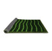 Sideview of Abstract Green Modern Rug, abs1630grn