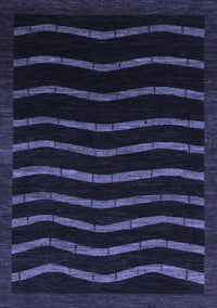 Abstract Blue Modern Rug, abs1630blu