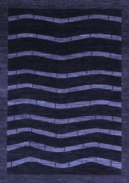 Abstract Blue Modern Rug, abs1630blu