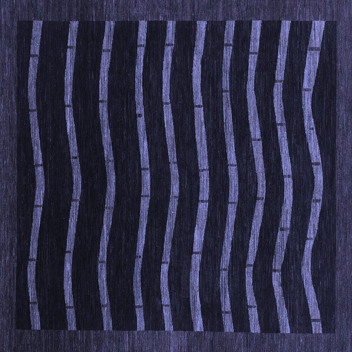 Square Abstract Blue Modern Rug, abs1630blu