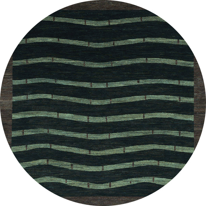 Round Machine Washable Abstract Light Blue Modern Rug, wshabs1630lblu