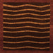 Square Abstract Orange Modern Rug, abs1630org