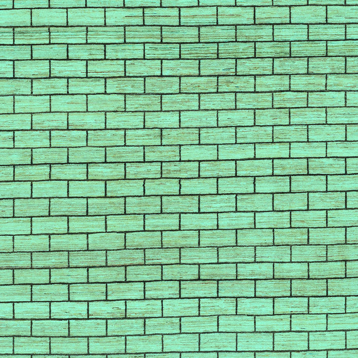 Solid Turquoise Modern Rug, abs1631turq