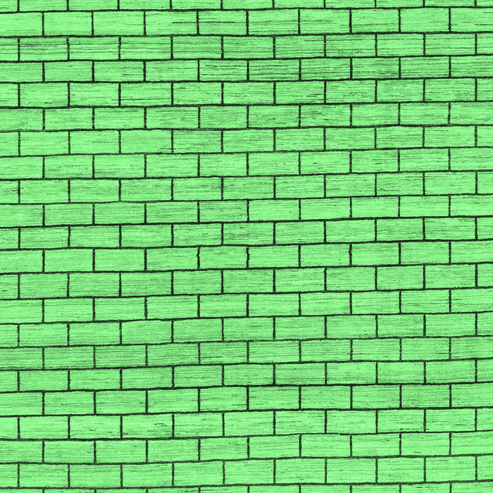 Machine Washable Solid Emerald Green Modern Area Rugs, wshabs1631emgrn