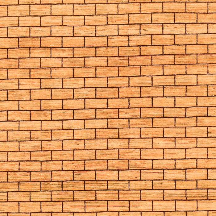 Machine Washable Solid Orange Modern Area Rugs, wshabs1631org