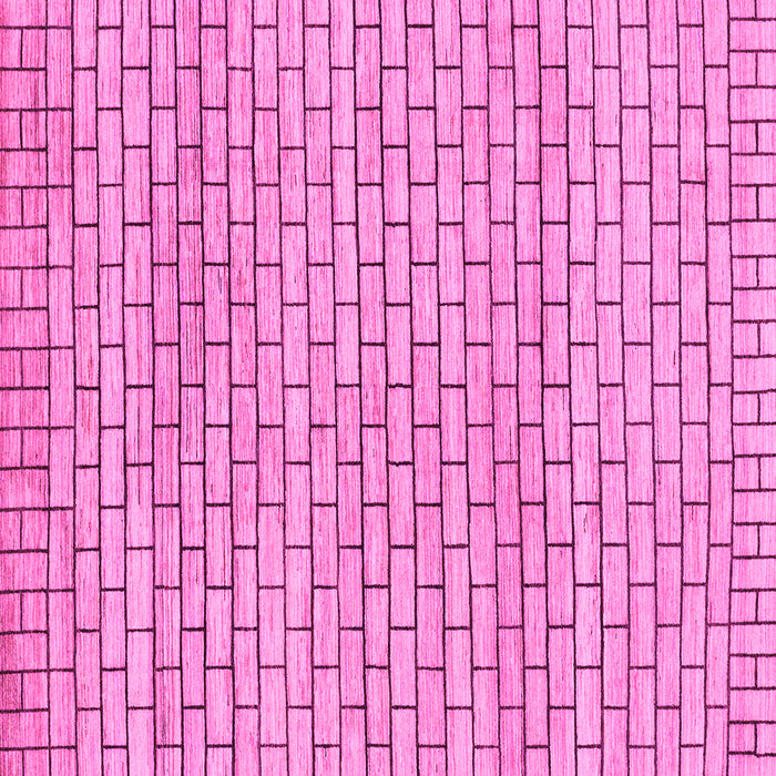 Square Solid Pink Modern Rug, abs1631pnk