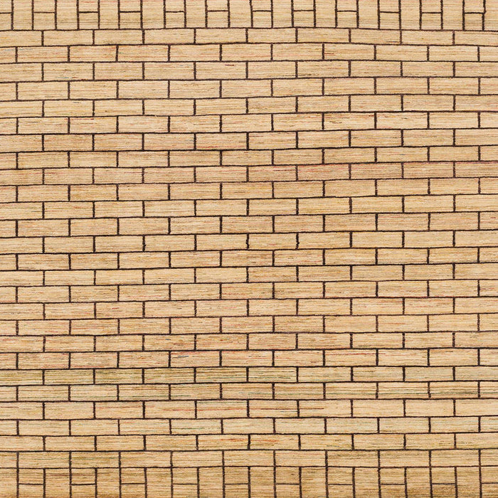 Square Abstract Chocolate Brown Solid Rug, abs1631