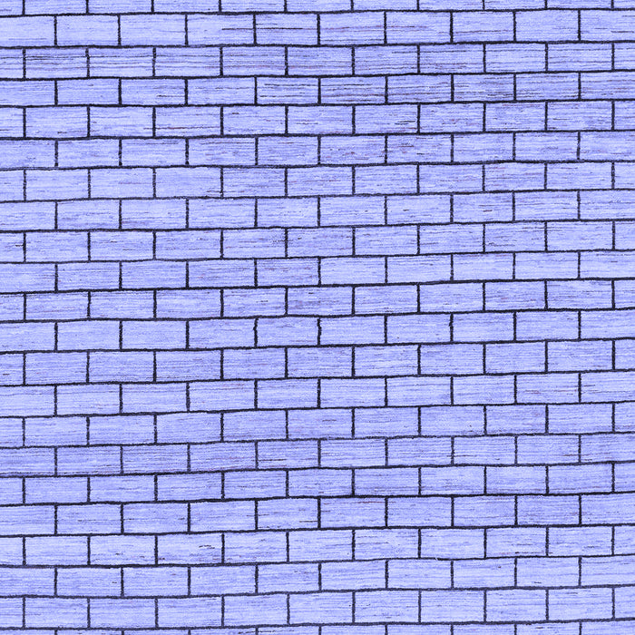 Machine Washable Solid Blue Modern Rug, wshabs1631blu