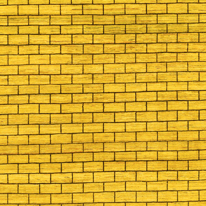 Solid Yellow Modern Rug, abs1631yw