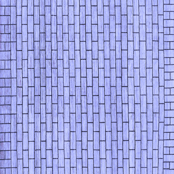 Square Machine Washable Solid Blue Modern Rug, wshabs1631blu