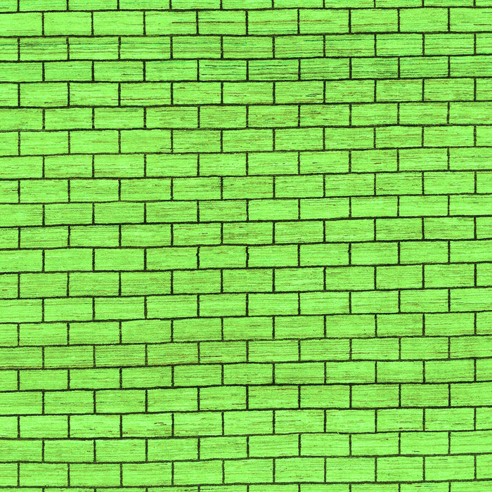 Machine Washable Solid Green Modern Area Rugs, wshabs1631grn