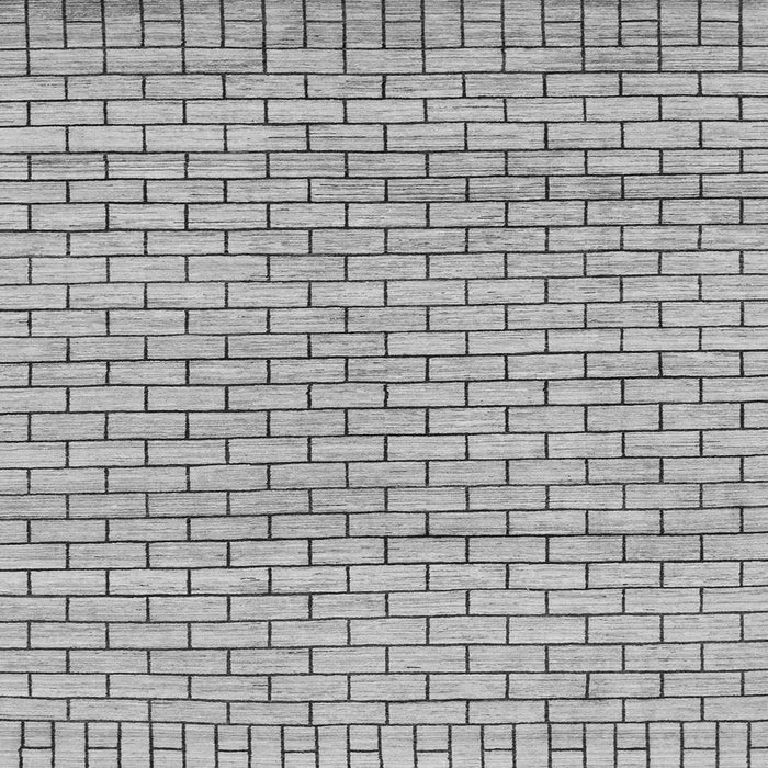 Square Machine Washable Solid Gray Modern Rug, wshabs1631gry