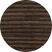 Round Abstract Reddish Brown Modern Rug, abs1632