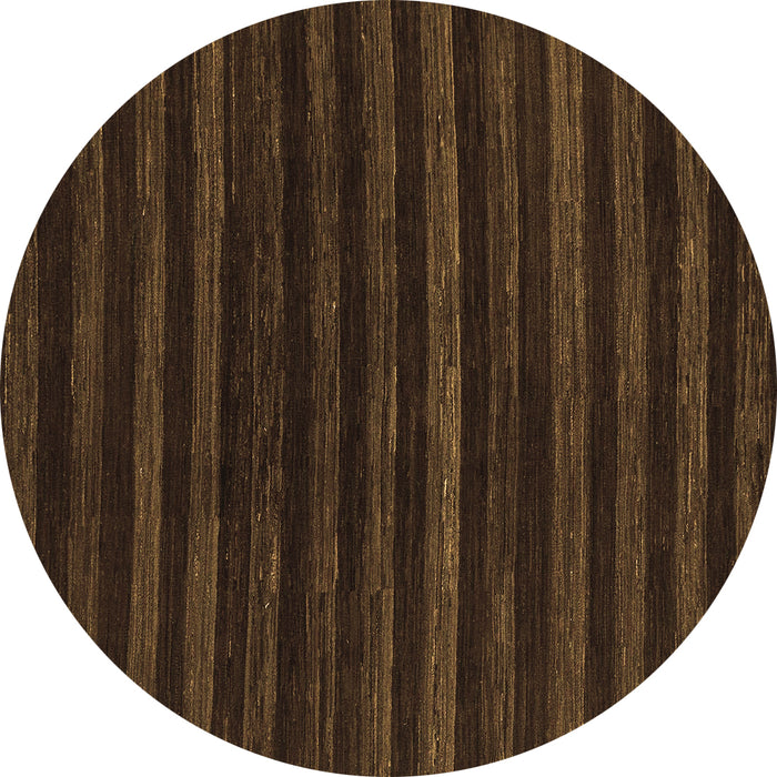 Round Abstract Brown Modern Rug, abs1632brn