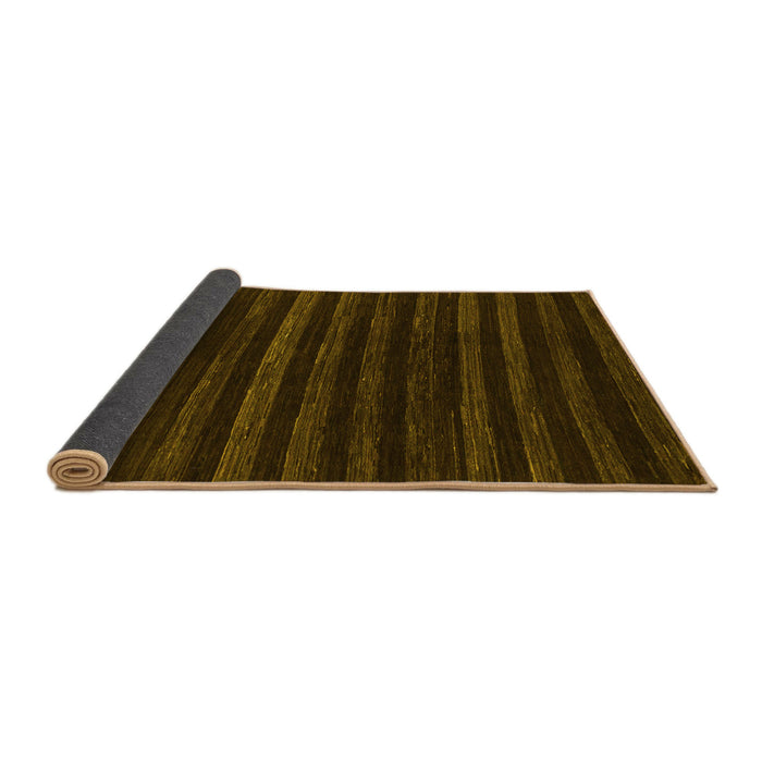 Sideview of Abstract Yellow Modern Rug, abs1632yw