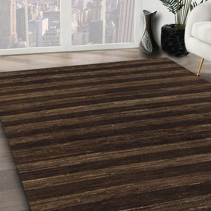 Machine Washable Abstract Sepia Brown Rug in a Family Room, wshabs1632